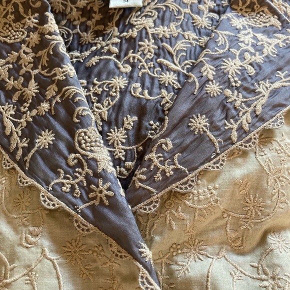 NWT Peter Nygard Embroidered Lightweight Blazer Size 14 - Picture 13 of 15